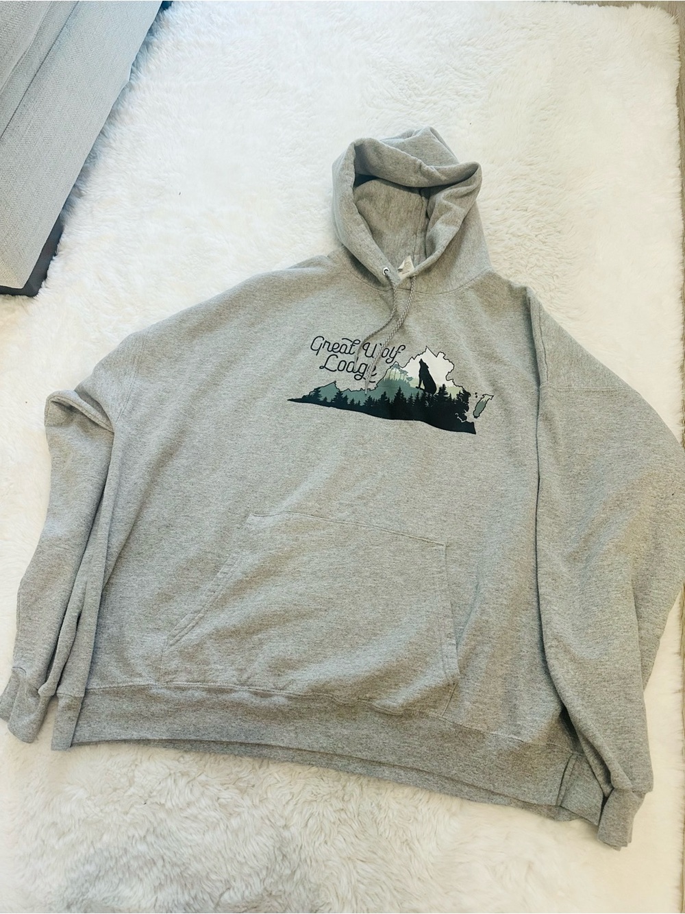 Great Wolf Lodge Virginia Gray Hooded Pullover